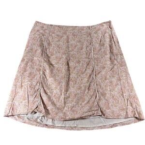 Venezia 100% Cotton Floral Pattern LIght Lined Skirt Size 20